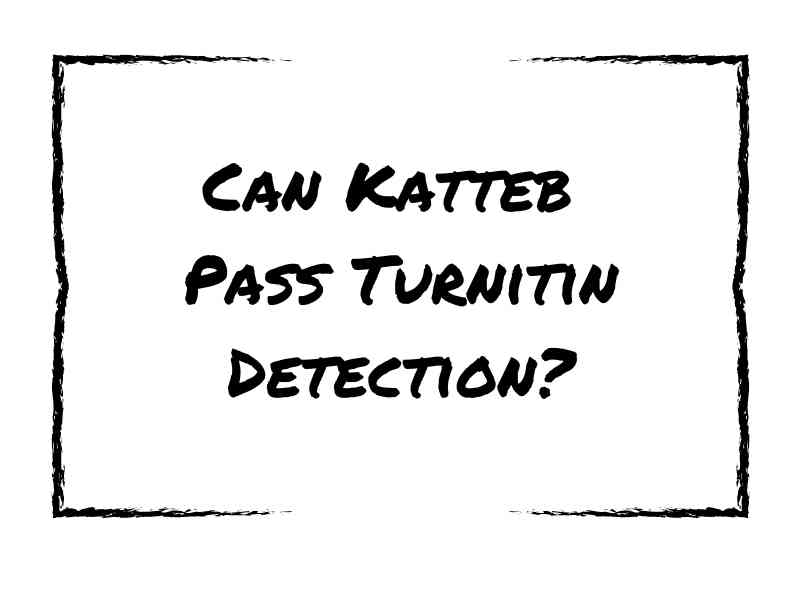 Can Katteb Pass Turnitin Detection?